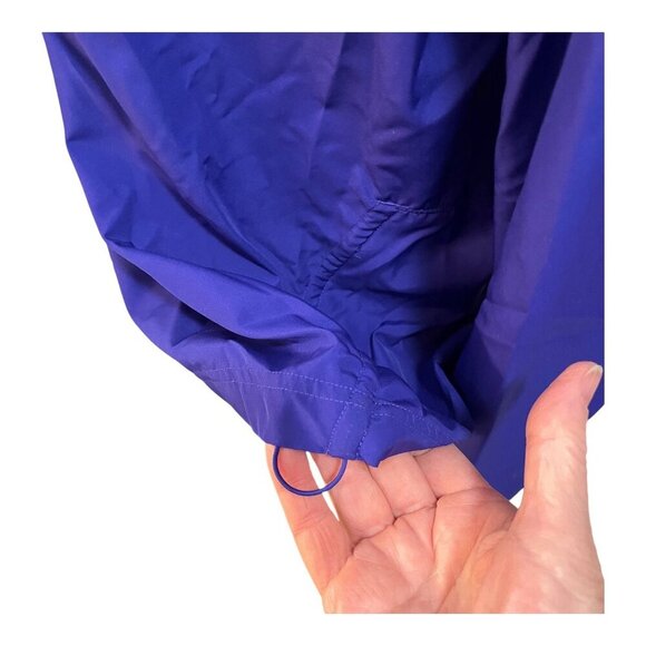 Adidas ClimaProof Running Blue Half-Zip Pullover Jacket Windbreaker L Polyester - Picture 4 of 15